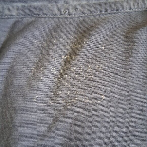 Peruvian Connection Women's Size XL Light Blue 100% Pima Cotton Casual T-Shirt - Picture 6 of 10